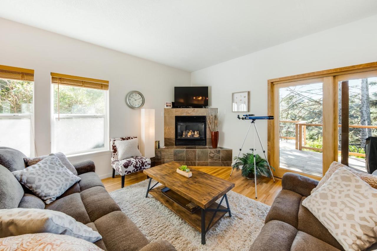 Yaquina Lighthouse View Beach Home Newport Exterior foto